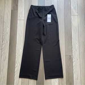 Stradivarius Black Dress Pants with Relaxed Silhouette